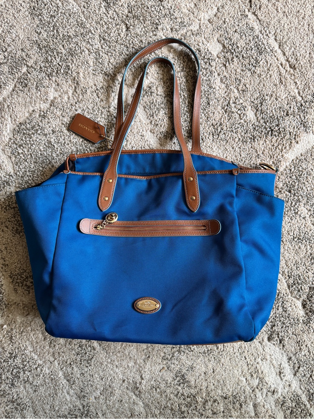 Coach Sawyer Signature Baby Diaper Tote Bag